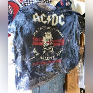 AC/DC graphic t-shirt commemorates the band's 1982 British Tour